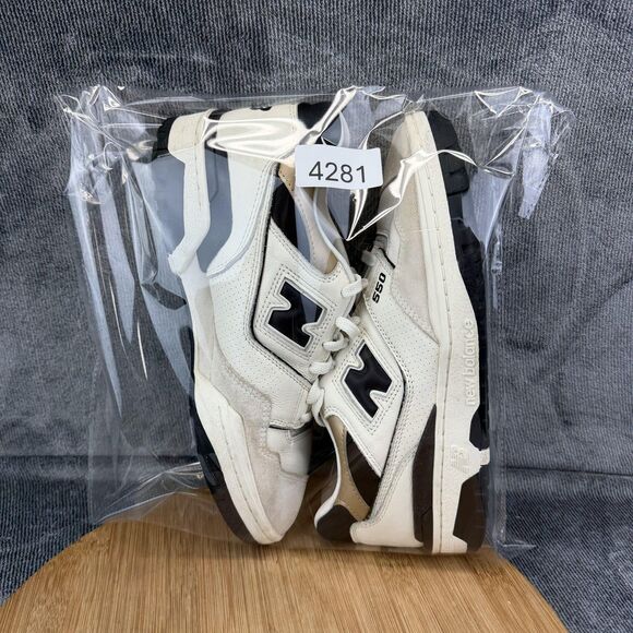 New Balance 550 Shoes Mens Size 8.5 White Suede Low Top Sneakers BB550FF1 main image 8